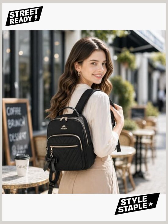 Mini Waterproof Daypack Backpack Purses Set Travel School Work Shoulder Bag